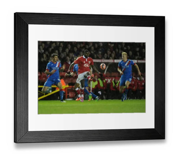 Framed Print : Bristol City's Jay Emmanuel-Thomas in Control at Ashton Gate: FA Cup Third Round Replay vs Doncaster Rovers Framed Print : Bristol City's Jay Emmanuel-Thomas in Control at Ashton Gate: FA Cup Third Round Replay vs Doncaster Rovers