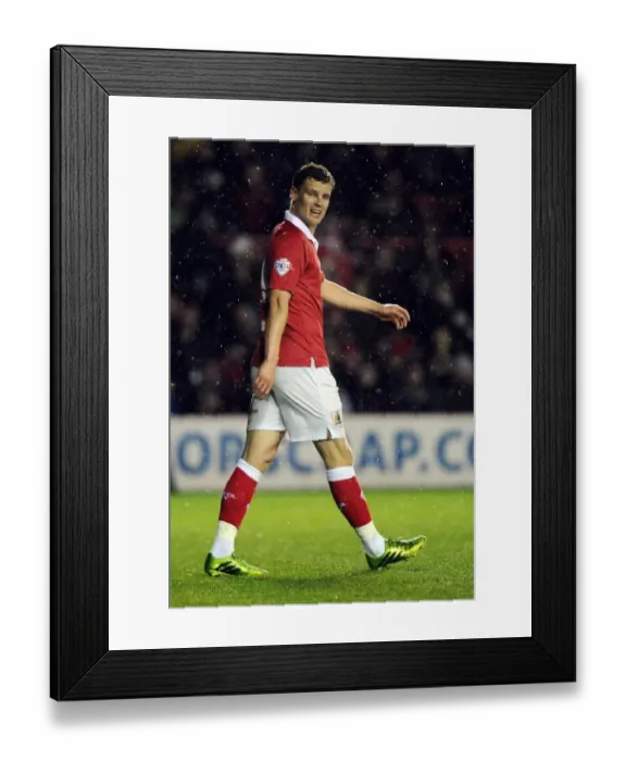 Framed Print : Bristol City vs Doncaster Rovers: Matt Smith in Action at Ashton Gate Stadium, FA Cup Third Round Replay