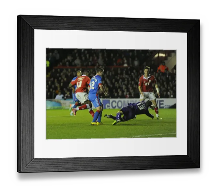 Framed Print : Jay Emmanuel-Thomas Scores His Second Goal Against Doncaster Rovers at Ashton Gate Stadium during FA Cup Third Round Replay Framed Print : Jay Emmanuel-Thomas Scores His Second Goal Against Doncaster Rovers at Ashton Gate Stadium during FA Cup Third Round Replay