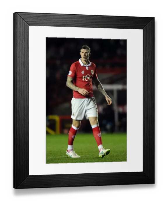 Framed Print : Aden Flint in Action: FA Cup Third Round Replay at Ashton Gate Stadium - Bristol City vs Doncaster Rovers
