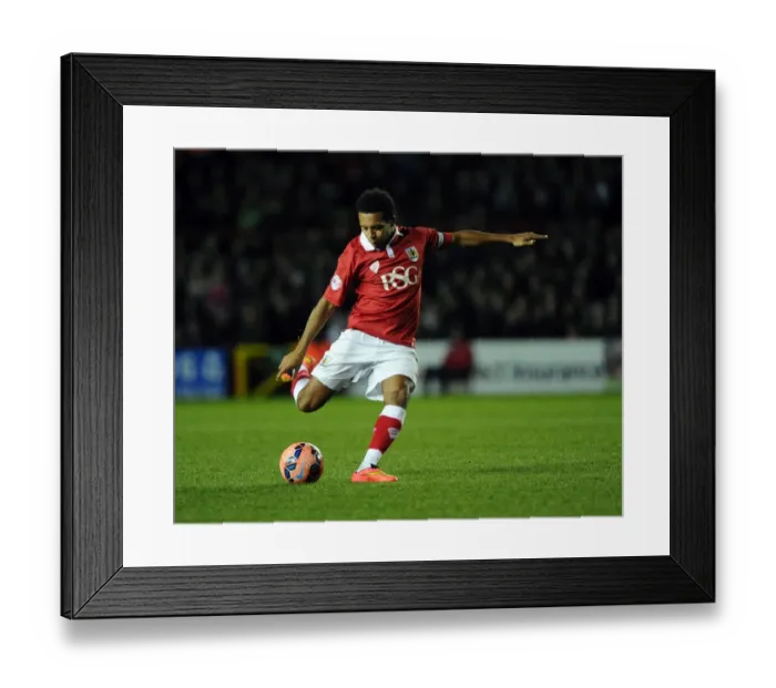 Framed Print : Bristol City's Korey Smith Fires from Distance in FA Cup Third Round Replay Against Doncaster Rovers Framed Print : Bristol City's Korey Smith Fires from Distance in FA Cup Third Round Replay Against Doncaster Rovers