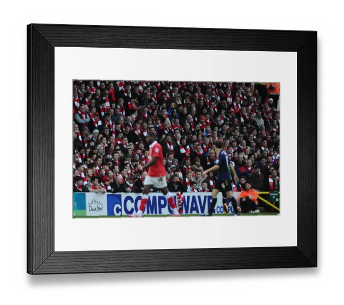 Framed Print : Sea of Red and White: Unified Bristol City Fans at Ashton Gate, FA Cup Fourth Round Framed Print : Sea of Red and White: Unified Bristol City Fans at Ashton Gate, FA Cup Fourth Round