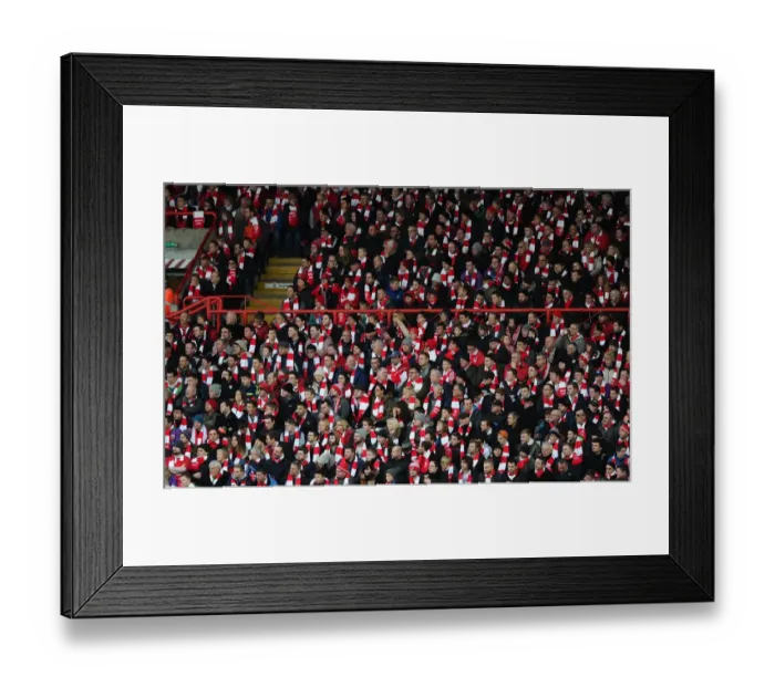 Framed Print : Sea of Red and White: Unified Bristol City Fans at Ashton Gate, FA Cup Fourth Round Framed Print : Sea of Red and White: Unified Bristol City Fans at Ashton Gate, FA Cup Fourth Round