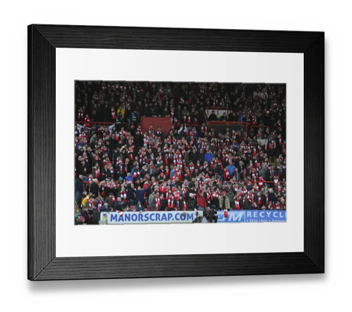 Framed Print : Sea of Red and White: Unified Bristol City Fans at Ashton Gate, FA Cup Fourth Round (Bristol City v West Ham United) Framed Print : Sea of Red and White: Unified Bristol City Fans at Ashton Gate, FA Cup Fourth Round (Bristol City v West Ham United)