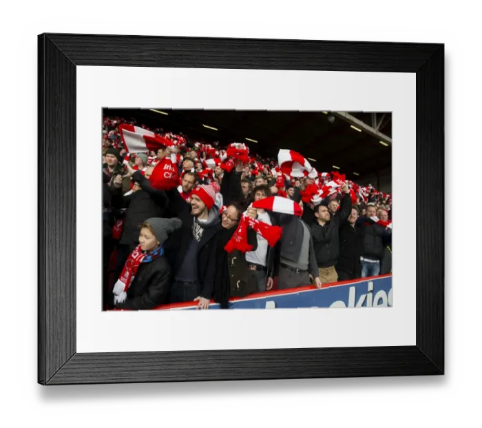 Framed Print : Sea of Scarves: Unified Bristol City Fans at Ashton Gate, FA Cup Fourth Round Framed Print : Sea of Scarves: Unified Bristol City Fans at Ashton Gate, FA Cup Fourth Round