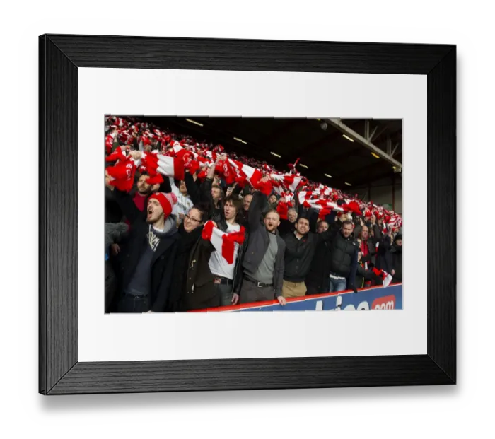 Framed Print : Sea of Scarves: Unified Bristol City Fans in Red and White at Ashton Gate, FA Cup Fourth Round vs. West Ham United (January 2015) Framed Print : Sea of Scarves: Unified Bristol City Fans in Red and White at Ashton Gate, FA Cup Fourth Round vs. West Ham United (January 2015)