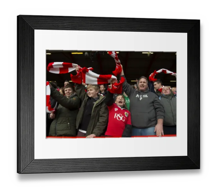 Framed Print : Sea of Scarves: Unified Bristol City Fans at Ashton Gate during FA Cup Fourth Round vs West Ham United (January 2015) Framed Print : Sea of Scarves: Unified Bristol City Fans at Ashton Gate during FA Cup Fourth Round vs West Ham United (January 2015)