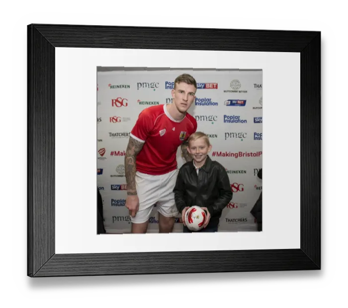 Framed Print : Bristol City's Star Player Shines in FA Cup Clash Against West Ham United