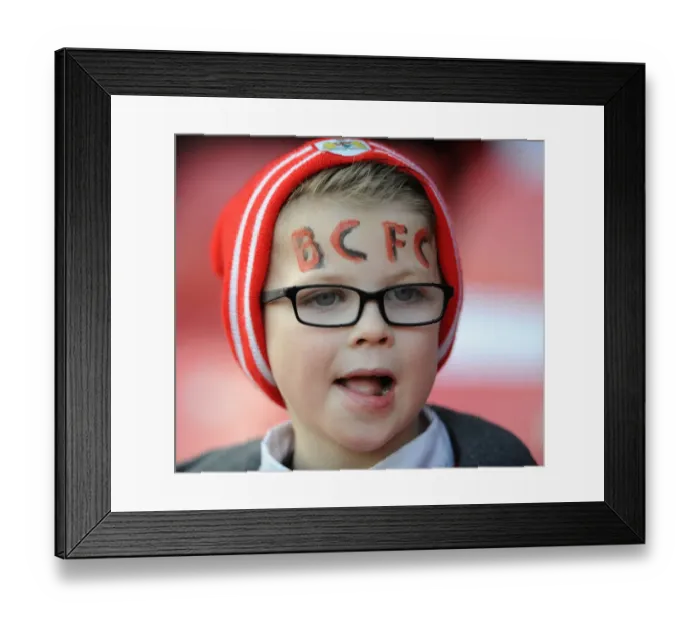 Framed Print : Bristol City Fans in Action: FA Cup Fourth Round Match against West Ham United at Ashton Gate (January 2015)