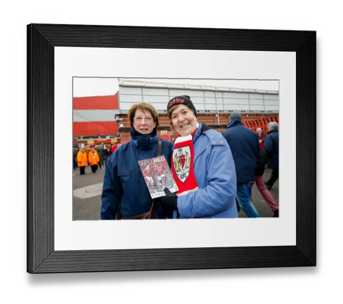 Framed Print : Bristol City Fans Gathered Before the FA Cup Match Against West Ham United, 2015 Framed Print : Bristol City Fans Gathered Before the FA Cup Match Against West Ham United, 2015