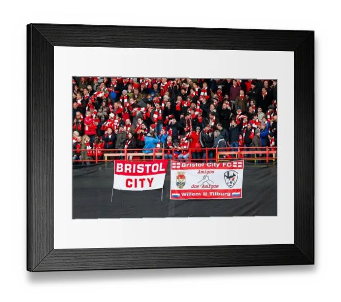 Framed Print : Passionate FA Cup Showdown: Bristol City vs West Ham United at Ashton Gate Stadium