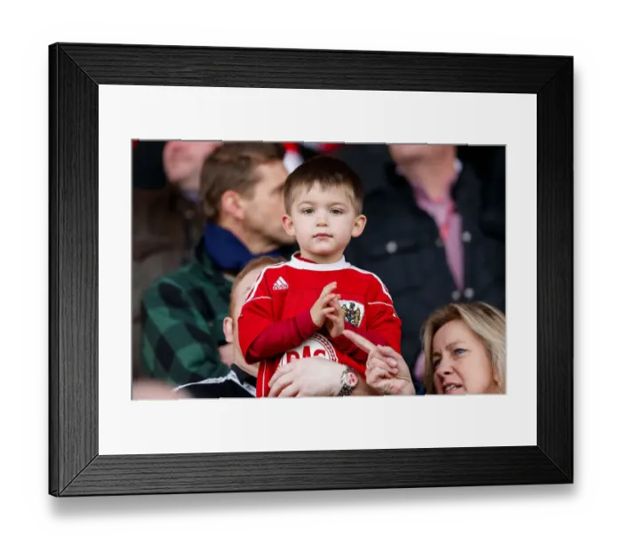 Framed Print : Young Fan's Anticipation: FA Cup Fourth Round - Bristol City vs West Ham United Framed Print : Young Fan's Anticipation: FA Cup Fourth Round - Bristol City vs West Ham United