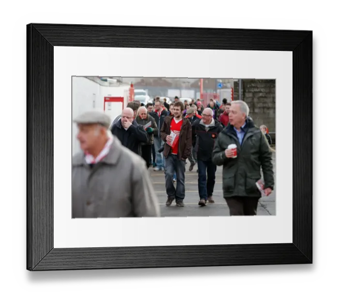 Framed Print : Bristol City FC: A Sea of Supporters Gathering at Ashton Gate for the FA Cup Match against West Ham United (January 2015) Framed Print : Bristol City FC: A Sea of Supporters Gathering at Ashton Gate for the FA Cup Match against West Ham United (January 2015)