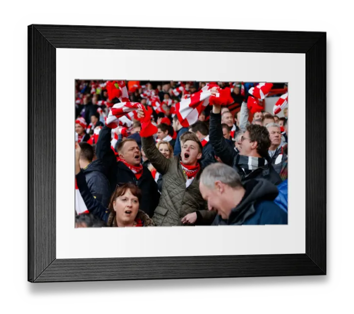 Framed Print : Sea of Scarves: Unity Amongst Bristol City Fans Before FA Cup Showdown vs. West Ham United Framed Print : Sea of Scarves: Unity Amongst Bristol City Fans Before FA Cup Showdown vs. West Ham United