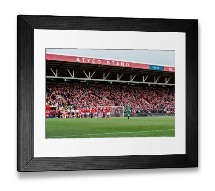 Framed Print : Bristol City FC: Frank Fielding Leads Team Out Against West Ham United at Ashton Gate Stadium, FA Cup Fourth Round (No Credits) Framed Print : Bristol City FC: Frank Fielding Leads Team Out Against West Ham United at Ashton Gate Stadium, FA Cup Fourth Round (No Credits)