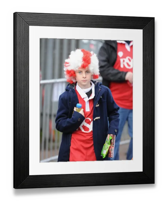 Framed Print : Bristol City Fans Gather at Ashton Gate for FA Cup Match against West Ham United, January 2015 Framed Print : Bristol City Fans Gather at Ashton Gate for FA Cup Match against West Ham United, January 2015