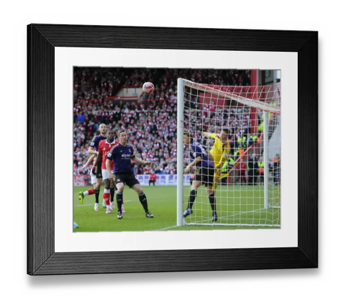 Framed Print : Last-Minute Noble Save Prevents Bristol City Goal vs West Ham Framed Print : Last-Minute Noble Save Prevents Bristol City Goal vs West Ham
