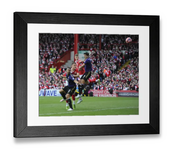 Framed Print : Matt Smith's Header Thwarted: Bristol City vs. West Ham United, FA Cup Fourth Round Framed Print : Matt Smith's Header Thwarted: Bristol City vs. West Ham United, FA Cup Fourth Round