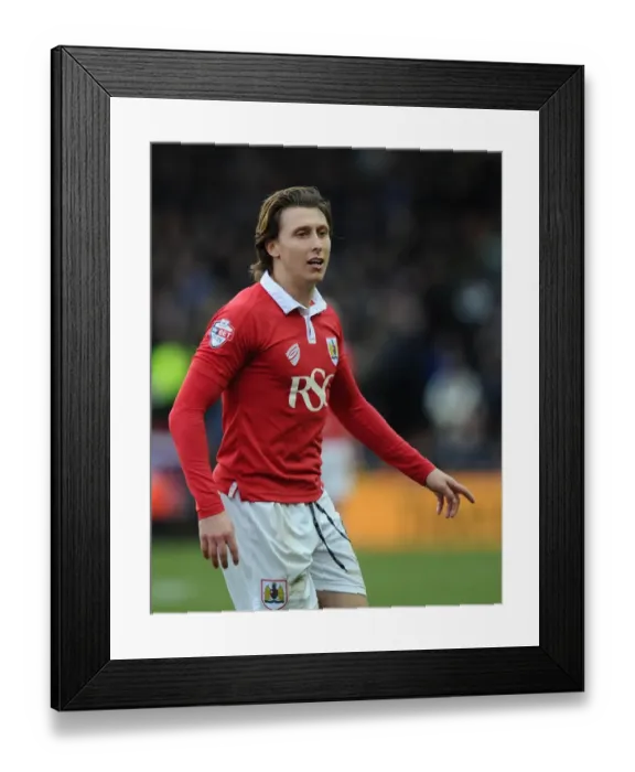 Framed Print : Luke Freeman in Action: Bristol City vs West Ham United, FA Cup Fourth Round, Ashton Gate