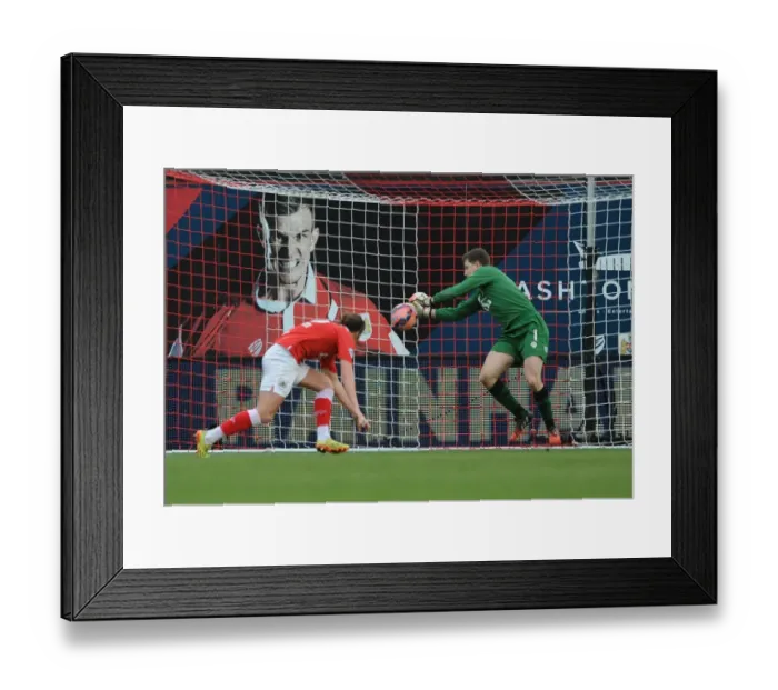 Framed Print : Bristol City Goalkeeper Frank Fielding Saves Andy Carroll's Shot - FA Cup Fourth Round, 2015 Framed Print : Bristol City Goalkeeper Frank Fielding Saves Andy Carroll's Shot - FA Cup Fourth Round, 2015