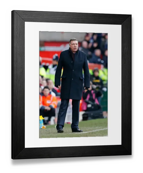 Framed Print : Sam Allardyce Watches as Bristol City Takes on West Ham United in FA Cup Fourth Round Framed Print : Sam Allardyce Watches as Bristol City Takes on West Ham United in FA Cup Fourth Round