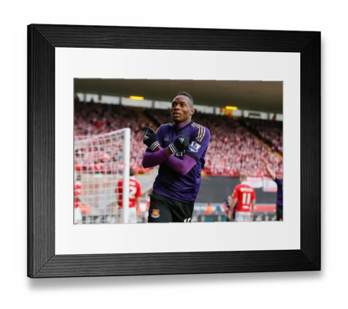 Framed Print : Diafra Sakho Strikes First: West Ham Ahead in FA Cup Clash vs. Bristol City