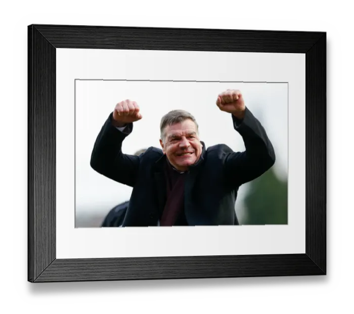 Framed Print : Sam Allardyce Celebrates West Ham's FA Cup Upset Over Bristol City (25.01.2015)