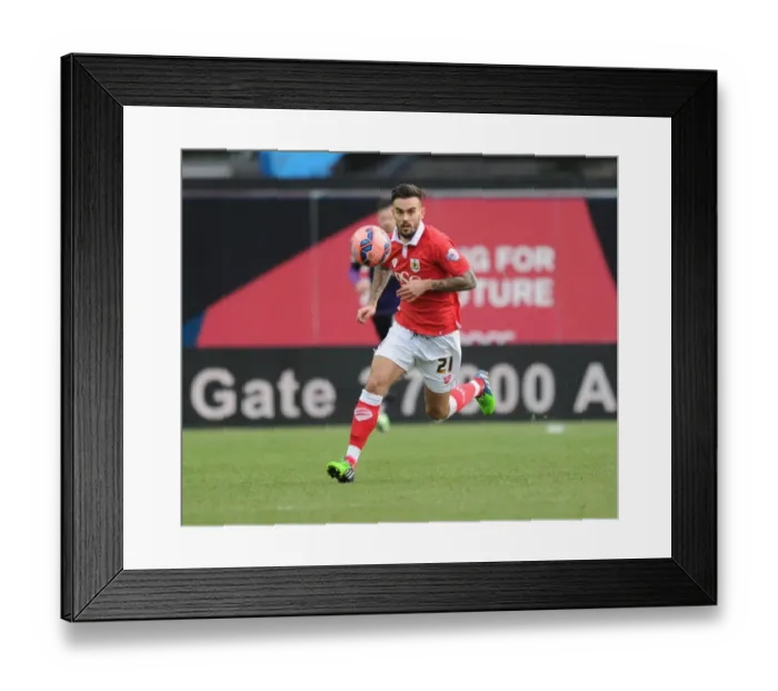 Framed Print : Marlon Pack in Action: FA Cup Fourth Round Clash between Bristol City and West Ham United at Ashton Gate, 2015 Framed Print : Marlon Pack in Action: FA Cup Fourth Round Clash between Bristol City and West Ham United at Ashton Gate, 2015