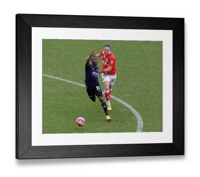 Framed Print : Battling for FA Cup Supremacy: Luke Ayling vs Enner Valencia Framed Print : Battling for FA Cup Supremacy: Luke Ayling vs Enner Valencia