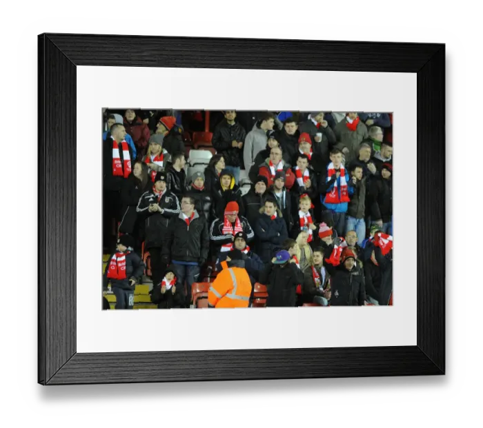 Framed Print : Bristol City Fans in Full Force at Ashton Gate during the Johnstone's Paint Trophy Match against Gillingham (January 2015) Framed Print : Bristol City Fans in Full Force at Ashton Gate during the Johnstone's Paint Trophy Match against Gillingham (January 2015)