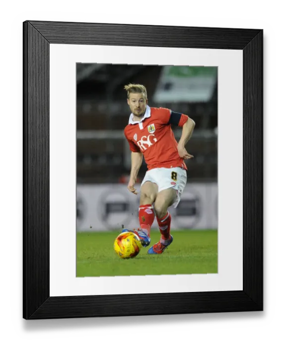 Framed Print : Wade Elliott in Action: Bristol City vs Gillingham, Johnstone's Paint Trophy, January 2015 Framed Print : Wade Elliott in Action: Bristol City vs Gillingham, Johnstone's Paint Trophy, January 2015