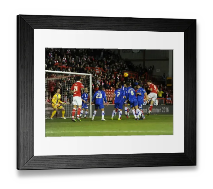 Framed Print : Matt Smith Scores the Opener: 1-0 for Bristol City against Gillingham (January 2015) Framed Print : Matt Smith Scores the Opener: 1-0 for Bristol City against Gillingham (January 2015)
