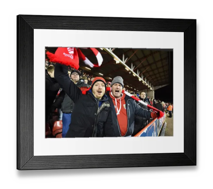 Framed Print : Bristol City FC Celebrates Johnstones Paint Trophy Final Berth after Defeating Gillingham Framed Print : Bristol City FC Celebrates Johnstones Paint Trophy Final Berth after Defeating Gillingham