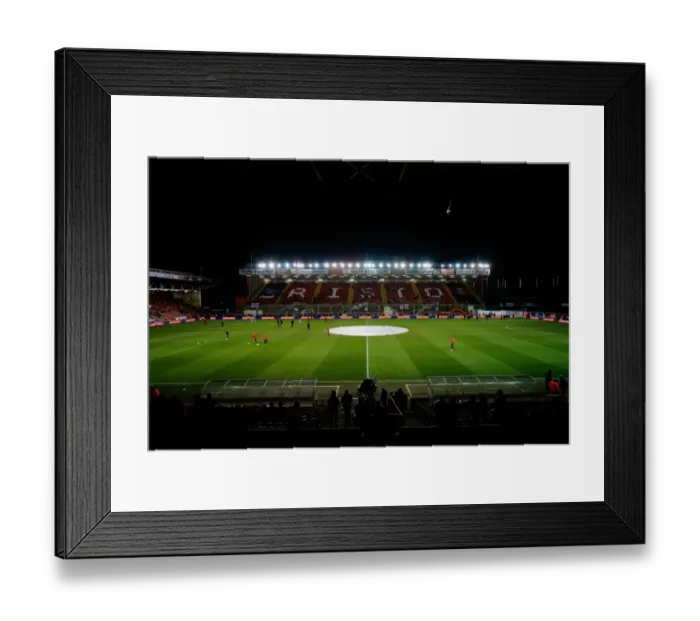Framed Print : Bristol City FC vs Gillingham: Johnstones Paint Trophy Showdown at Ashton Gate Stadium