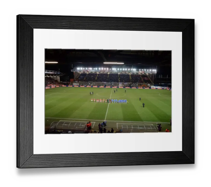 Framed Print : Bristol City vs Gillingham: Teams Line-up Before the Johnstone's Paint Trophy Southern Area Final Kick-off, January 2015