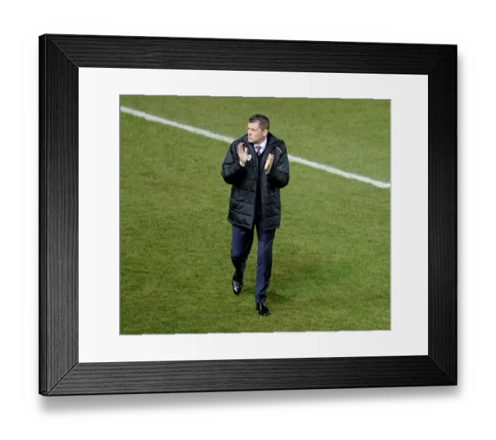 Framed Print : Steve Cotterill and Bristol City in Johnstone's Paint Trophy Final Against Gillingham, 2015