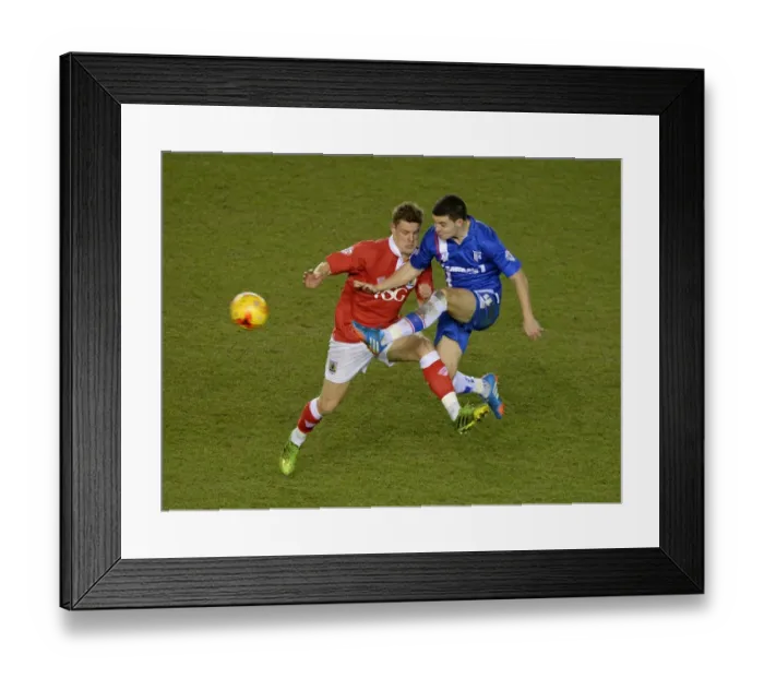 Framed Print : Battling for Supremacy: Smith vs Egan in the Johnstone's Paint Trophy Showdown