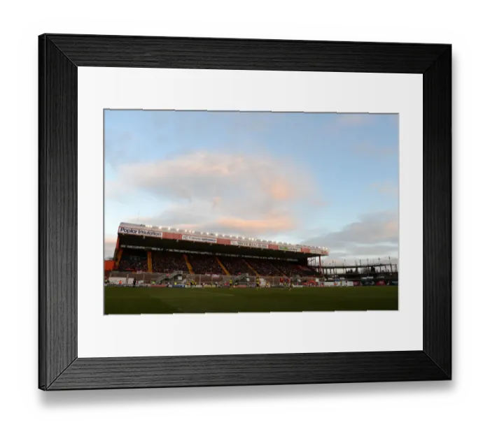 Framed Print : Bristol City's Ashton Gate: A Football Stadium in Transition (January 2015)