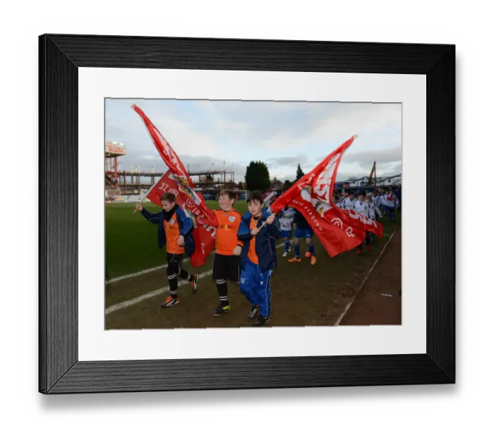 Framed Print : Bristol City vs Fleetwood Town: Sky Bet League One Clash at Ashton Gate - January 2015 (Whitchurch Pitch Parade)