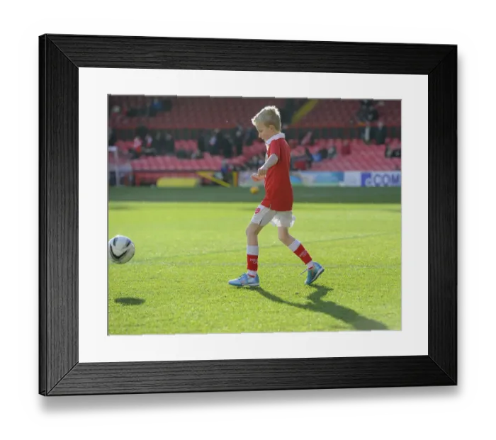 Framed Print : Sky Bet League One Rivalry: Bristol City vs Fleetwood Town Clash at Ashton Gate