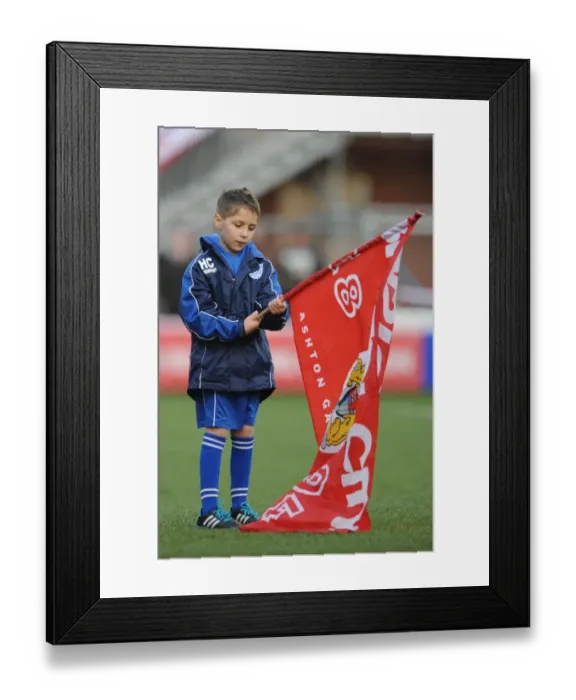 Framed Print : Bristol City FC Celebrates Victory with Fleetwood Town at Ashton Gate