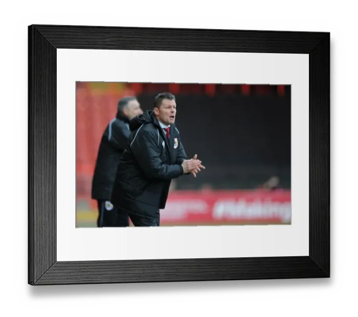 Framed Print : Steve Cotterill Leads Bristol City in Sky Bet League One Clash Against Fleetwood Town Framed Print : Steve Cotterill Leads Bristol City in Sky Bet League One Clash Against Fleetwood Town