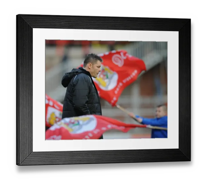 Framed Print : Steve Cotterill Leads Bristol City in Sky Bet League One Match Against Fleetwood Town Framed Print : Steve Cotterill Leads Bristol City in Sky Bet League One Match Against Fleetwood Town