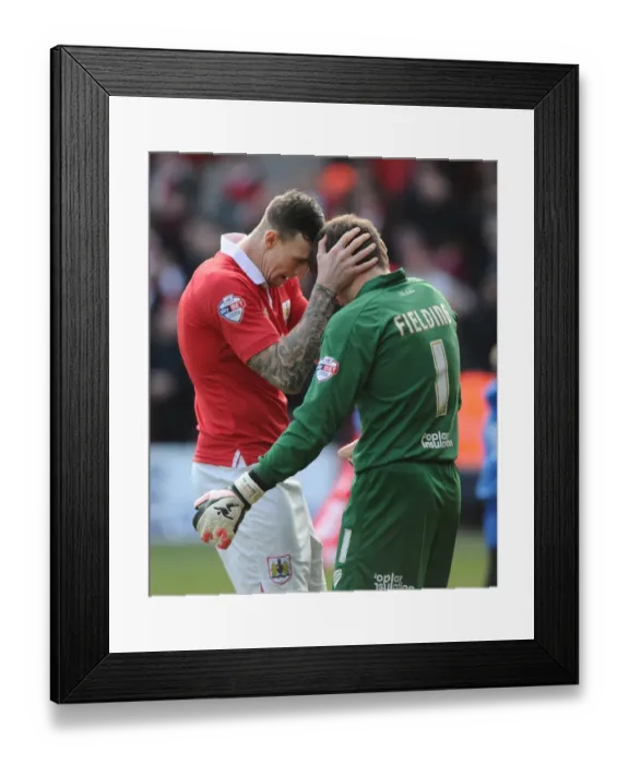 Framed Print : Bristol City: Aden Flint and Frank Fielding in Action against Fleetwood Town, Sky Bet League One, Ashton Gate - 01 / 02 / 2015 Framed Print : Bristol City: Aden Flint and Frank Fielding in Action against Fleetwood Town, Sky Bet League One, Ashton Gate - 01 / 02 / 2015