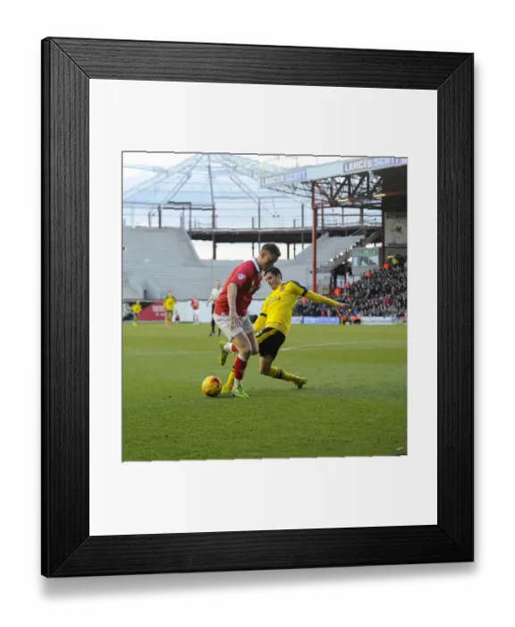 Framed Print : Bristol City vs Fleetwood Town Clash at Ashton Gate - Sky Bet League One Football Match, 01 / 02 / 2015 Framed Print : Bristol City vs Fleetwood Town Clash at Ashton Gate - Sky Bet League One Football Match, 01 / 02 / 2015