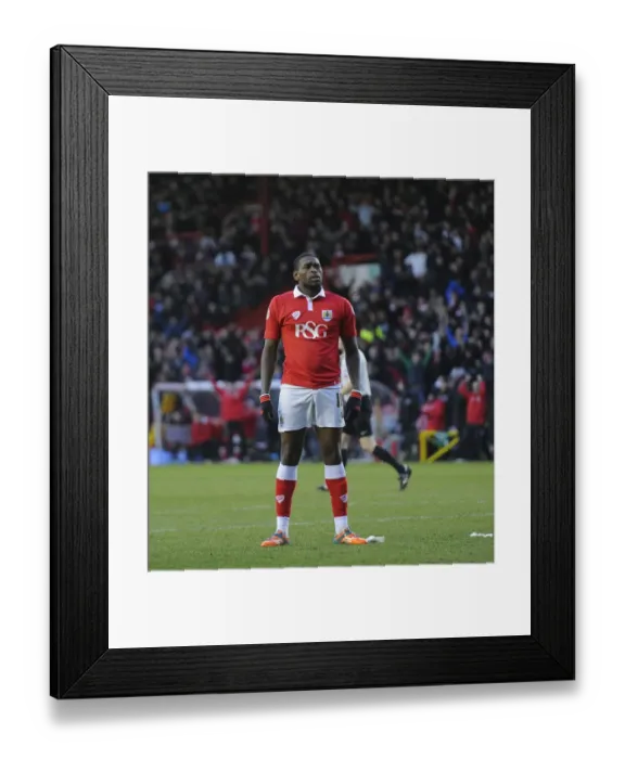 Framed Print : Bristol City's Jay Emmanuel-Thomas Celebrates Goal Against Fleetwood Town, Sky Bet League One, Ashton Gate - 01 / 02 / 2015 Framed Print : Bristol City's Jay Emmanuel-Thomas Celebrates Goal Against Fleetwood Town, Sky Bet League One, Ashton Gate - 01 / 02 / 2015
