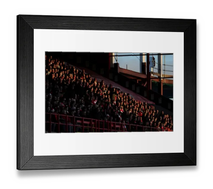 Framed Print : Intense Football Rivalry: Bristol City vs Fleetwood Town at Ashton Gate (2015)