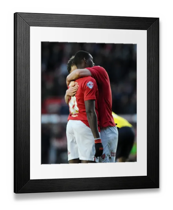 Framed Print : Bristol City: Jay Emmanuel-Thomas and Matt Smith Celebrate Win Against Fleetwood Town Framed Print : Bristol City: Jay Emmanuel-Thomas and Matt Smith Celebrate Win Against Fleetwood Town