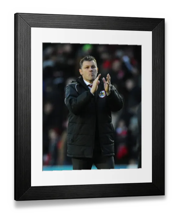 Framed Print : Steve Cotterill Appreciates Fans After Bristol City's Victory Over Fleetwood Town, January 2015 Framed Print : Steve Cotterill Appreciates Fans After Bristol City's Victory Over Fleetwood Town, January 2015