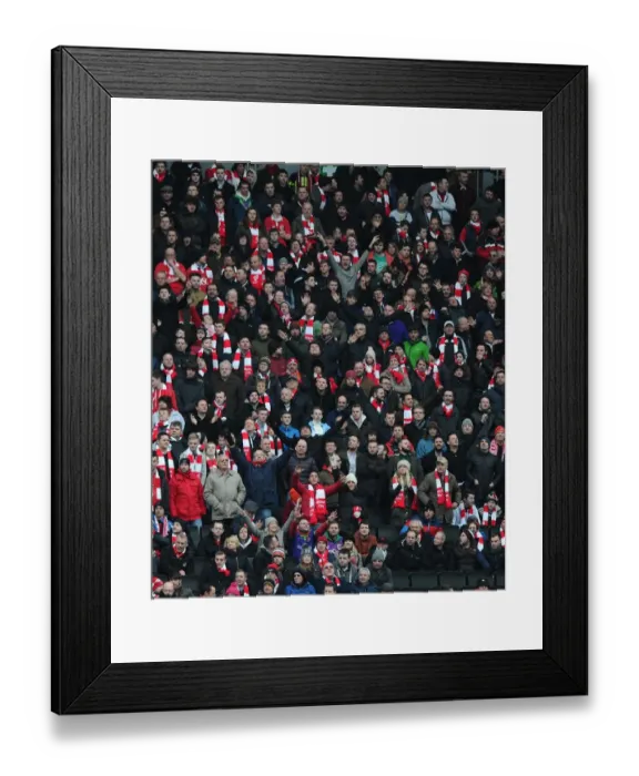 Framed Print : Bristol City fans - Photo mandatory by-line: Joe Meredith / JMP -07 / 02 / 2015 - SPORT - Football - Milton Keynes - Stadium
